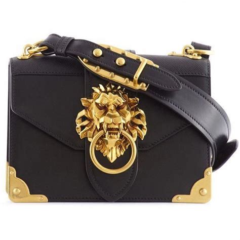 prada lion head bag white|Prada cahier lion shoulder bag.